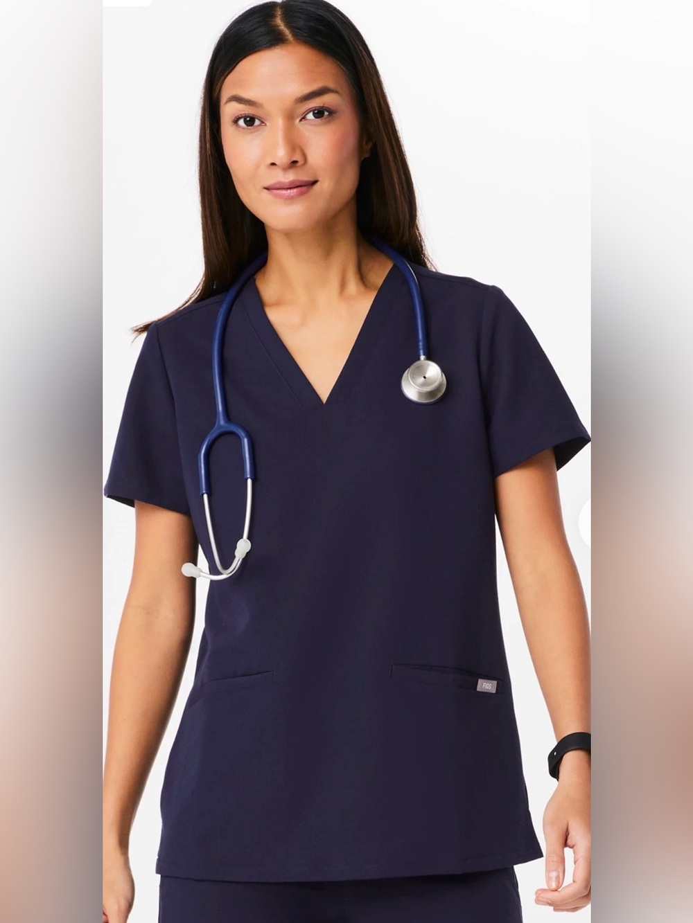 FIGS Casma Navy Scrub Top